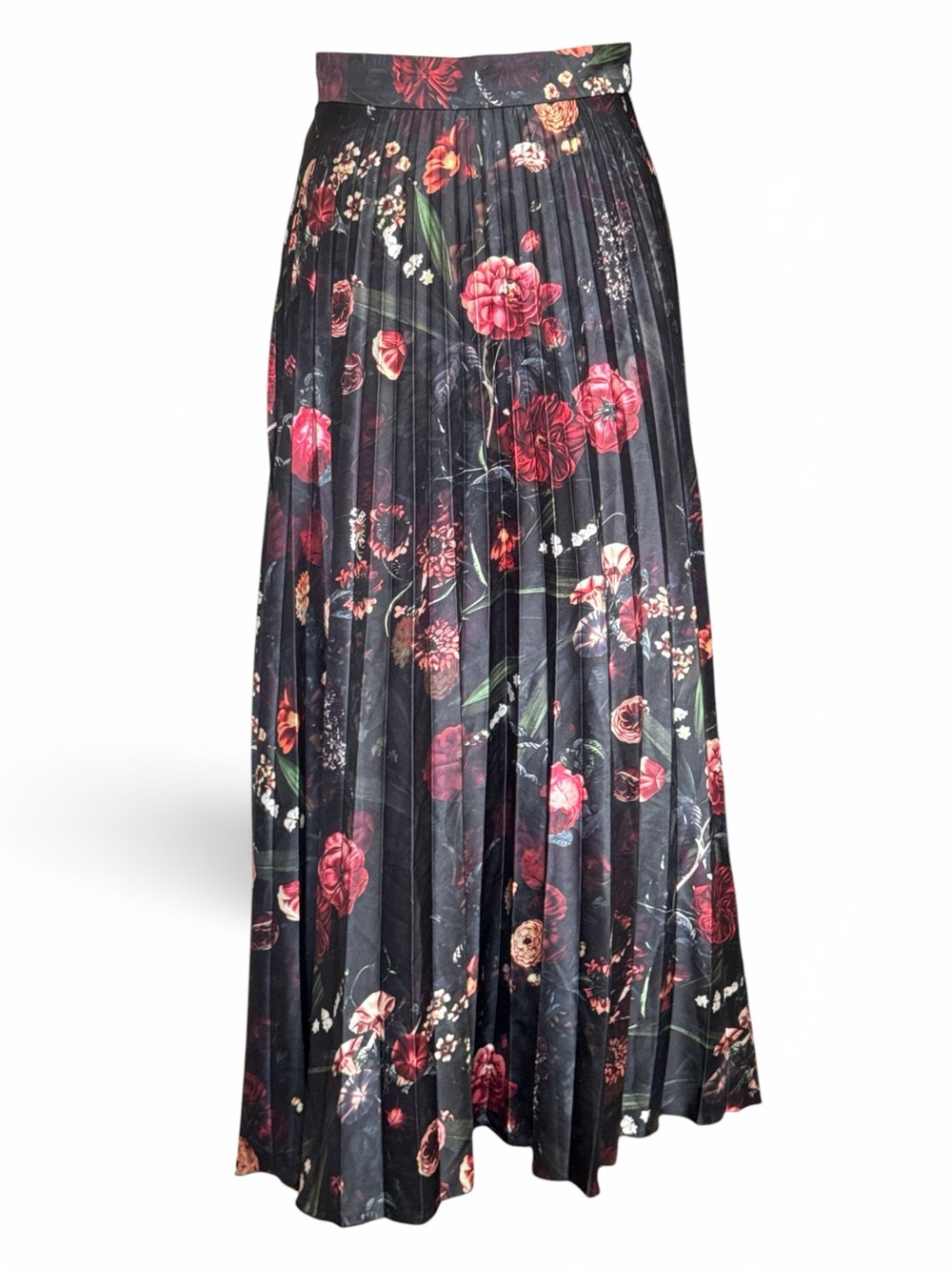 Area Stars Floral Pleated Maxi Skirt #444